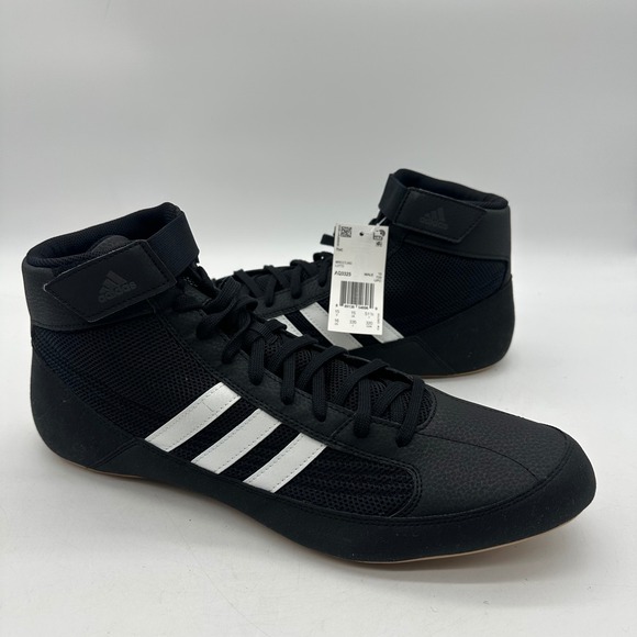 Adidas AQ3325 Mens Size 16 HVC 2 Wrestling MMA Boxing‎ Black White Stripes Shoes main image 11